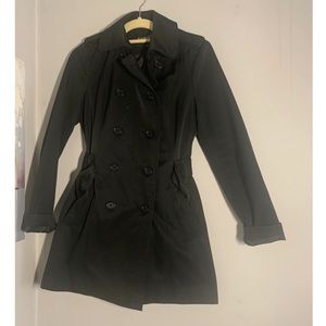 Express Black Trench Coat